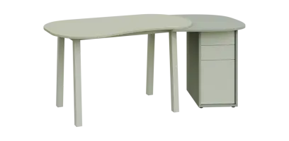 RGY 02 P stůl kancelářský, pravý, masivní dřevěná podnož, deska 18 mm, široký 1820 mm, vodní